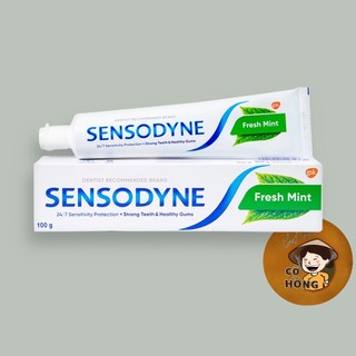 Kem đánh răng sensodyne fresh mint, hương bạc hà the mát, giúp giảm ê buốt 100g mp1332