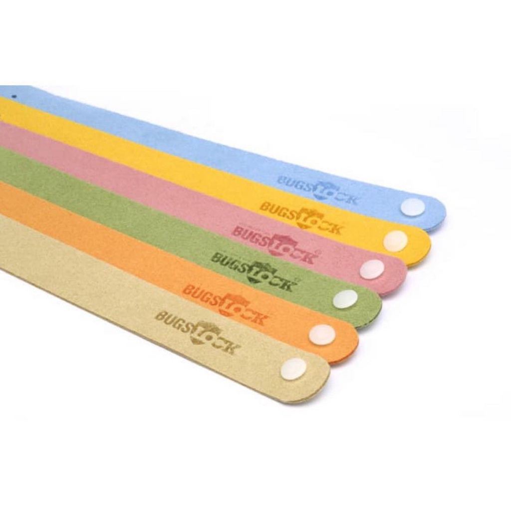 Vòng đeo tay đuổi muỗi, chống côn trùng Bugs Lock Natural Aromatic Band Hàn Quốc