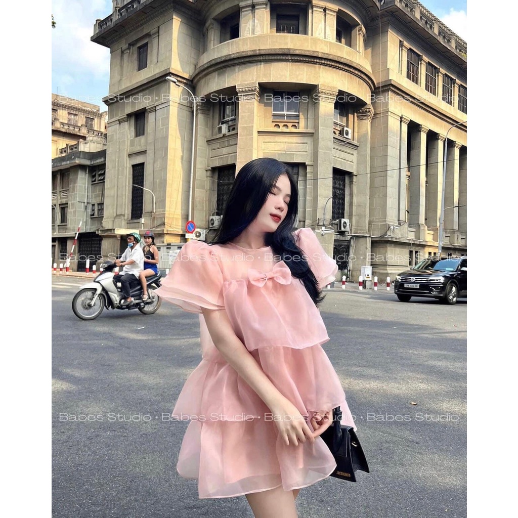 Đầm bèo babydoll bigsize tầng siêu cưng có may theo số đo  G323