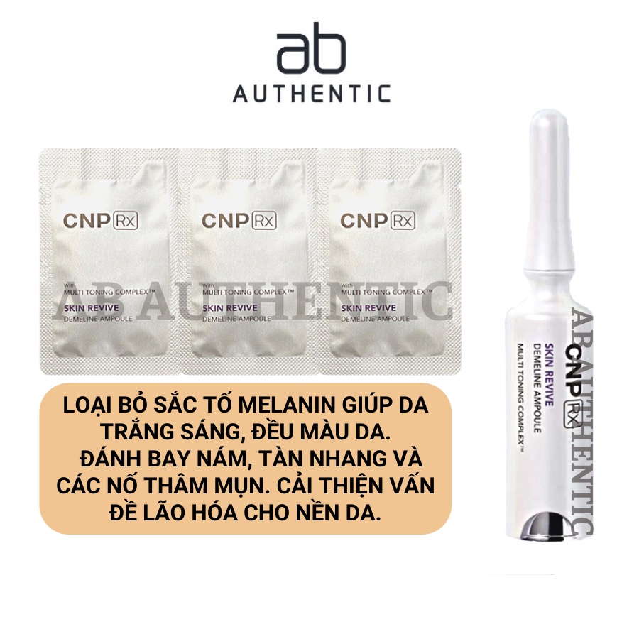 Sample Tinh chất CNP RX hủy nám, tàn nhang, dưỡng trắng Skin Revive Demeline Ampoule - AB AUTHENTIC