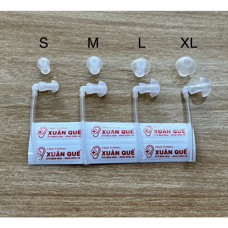 Núm tai - Bộ ống núm tai nghe máy trợ thính