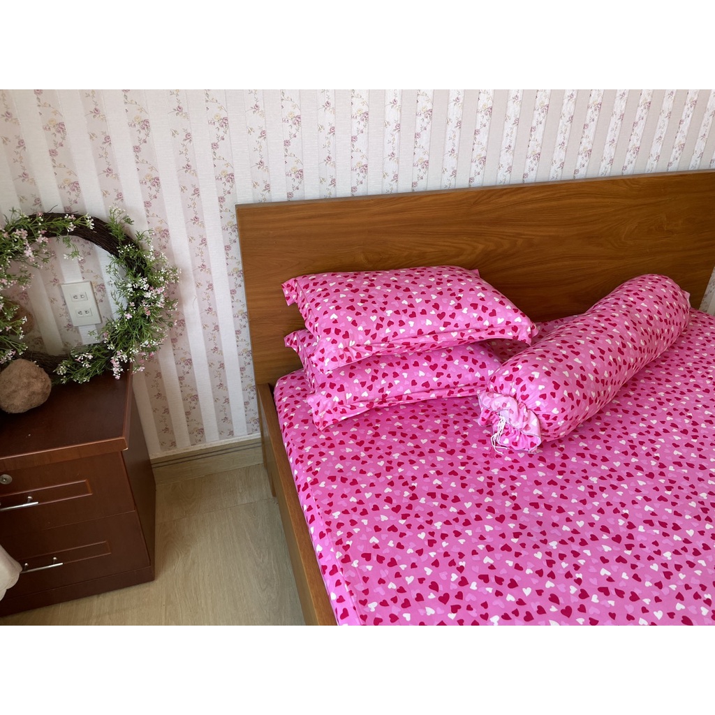 Bộ ga thun lạnh 4 món ga thun hàn quốc chuyên dra thun lạnh đủ kích thước ga nệm 1m6, 1m8