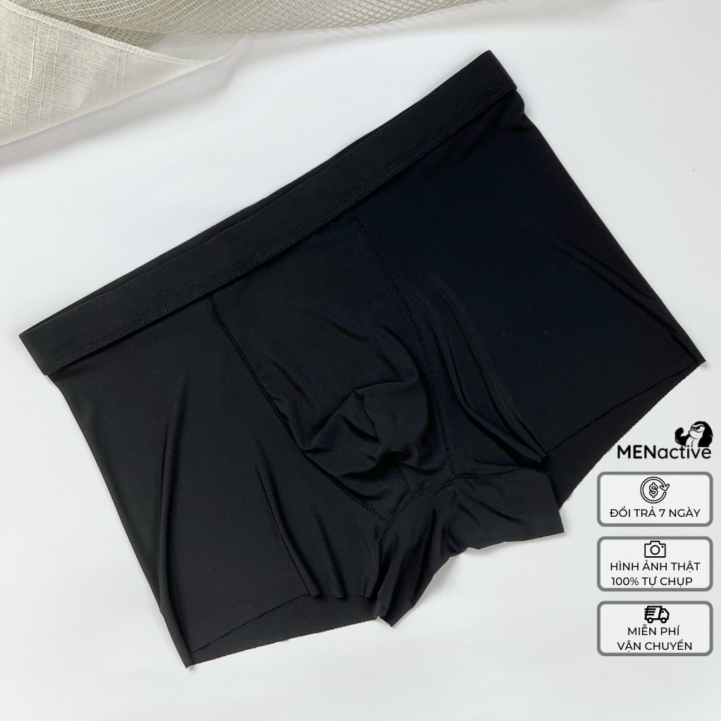 Quần Lót Nam Boxer Trunks Kháng Khuẩn, Thun Lạnh Siêu Mềm Mại,Thoáng Khí Co Giãn Cực Tốt BTL02