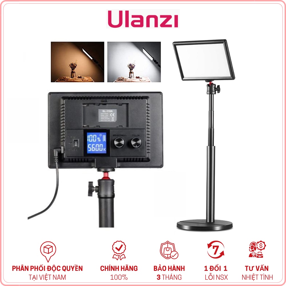 ULANZI VIJIM K3  - Bộ Đèn LED Để Bàn, Có Thể Điều Chỉnh Chiều Cao, Công Suất 15W