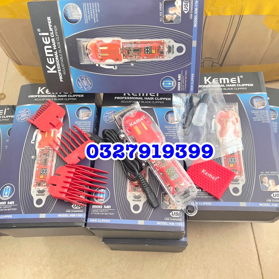 ✅freeship✅ Tông đơ cắt tóc cao cấp KEMEI 1761