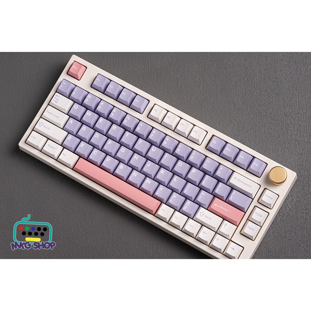 Keycap Lilac PBT doubleshot, cherry profile