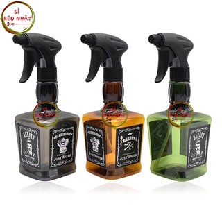 Bình xịt nước cắt tóc barber hình vuông