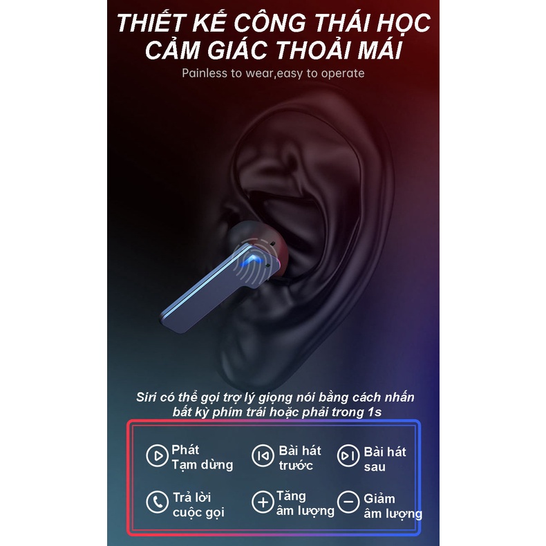 Tai nghe thể thao gaming King Kong âm thanh nổi không dây hai tai TWS