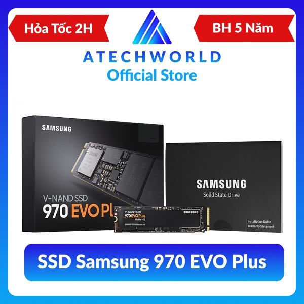 Ổ Cứng Gắn Trong SSD Samsung 970 EVO Plus PCIe NVMe M.2 2280 500GB 1TB 2TB - Hàng Chính Hãng - BH 5 Năm 1 Đổi 1