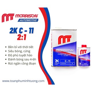 |siêu bóng| sơn bóng 2k ô tô morrison c-11 2:1 - 1.5 lít