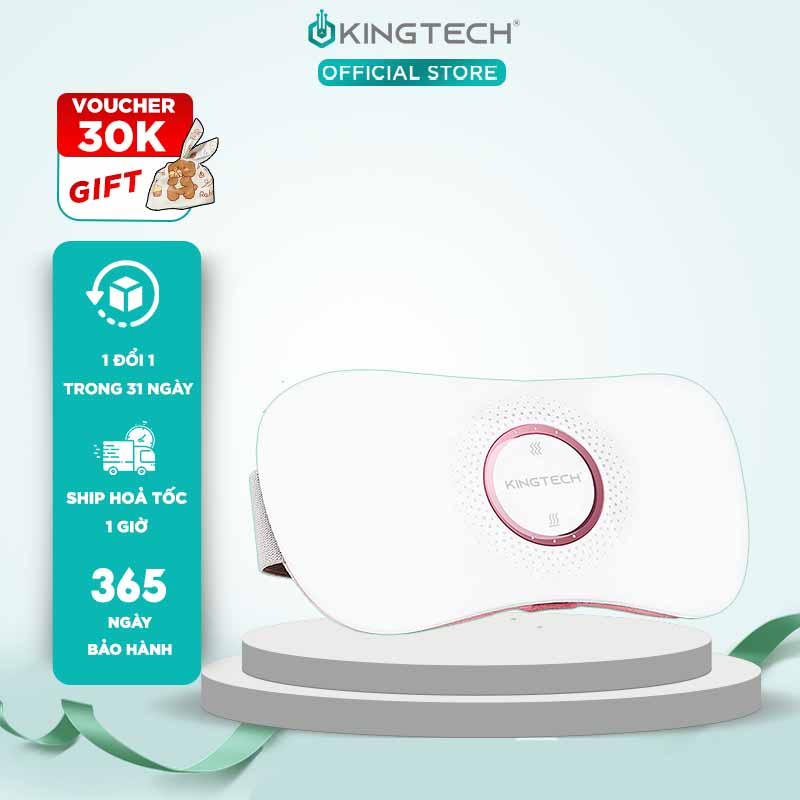 Máy Massage Giảm Đau Bụng Kinh KINGTECH KS-220 - Làm Ấm, Rung Cao Tần - Quà Tặng Valentine Ý Nghĩa Cho Chị Em