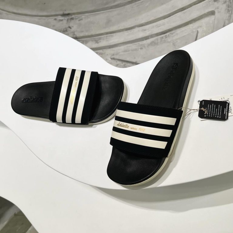 Dép Quai Ngang Chính Hãng Adidas Adilette Comfort Collegiate Xanh Lá Hoặc Đen Shop Xám Store