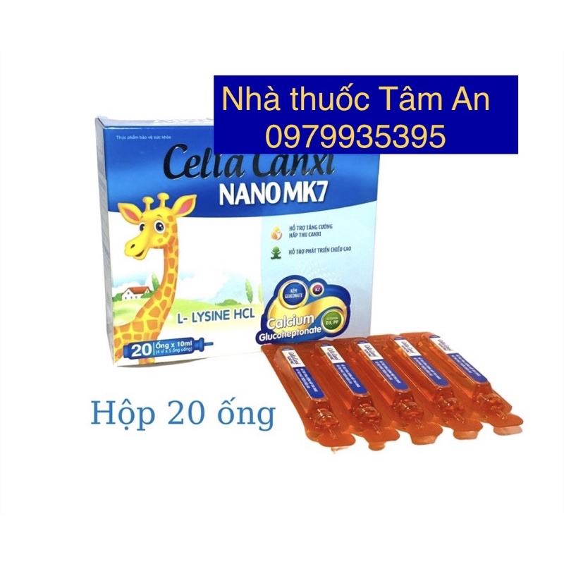 Celia Canxi Nano Mk7 - Giúp Bổ sung Canxi, vitamin D cùng các vitamin thiết yếu, cơ xương phát triển, tăng chiều cao.