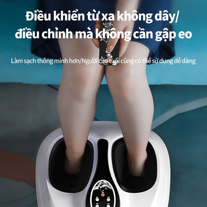 Máy massage chân có túi khí JIASHENGDA ấn bóp điểm huyệt chườm nhiệt nóng xoa bóp bàn chân,Đỡ bốn góc