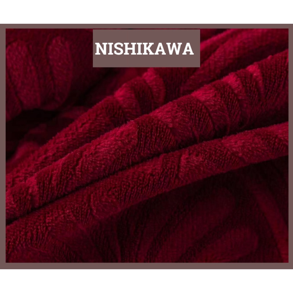 Chăn lông cừu Nhật Bản dày cao cấp Nishikawajp mã CLC01