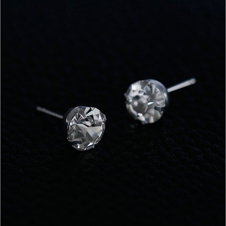 Bộ trang sức nữ bạc 3 món dây chuyền vòng tay bông tai đính đá cá tính