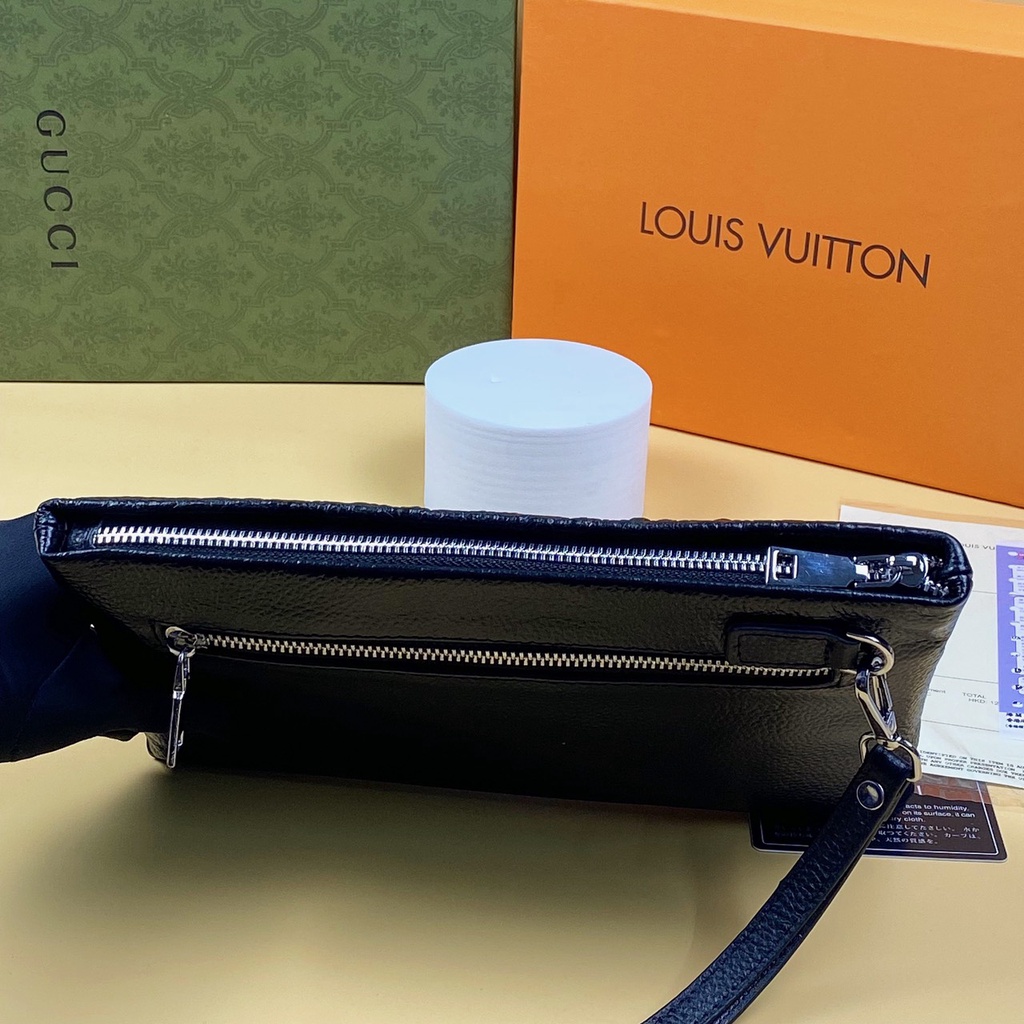 Ví cầm tay Clutch nam da thật nguyên tấm cao cấp kiểu dáng sang trọng 7370 ⚡FREESHIP⚡-  BH 2 năm