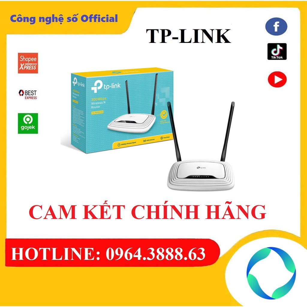 Bộ Phát WiFi TPLink TL-WR841N 300Mbps Wireless N Router
