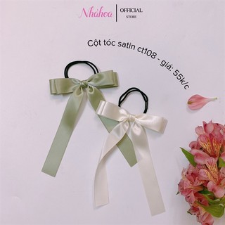 Cột tóc cột nơ satin