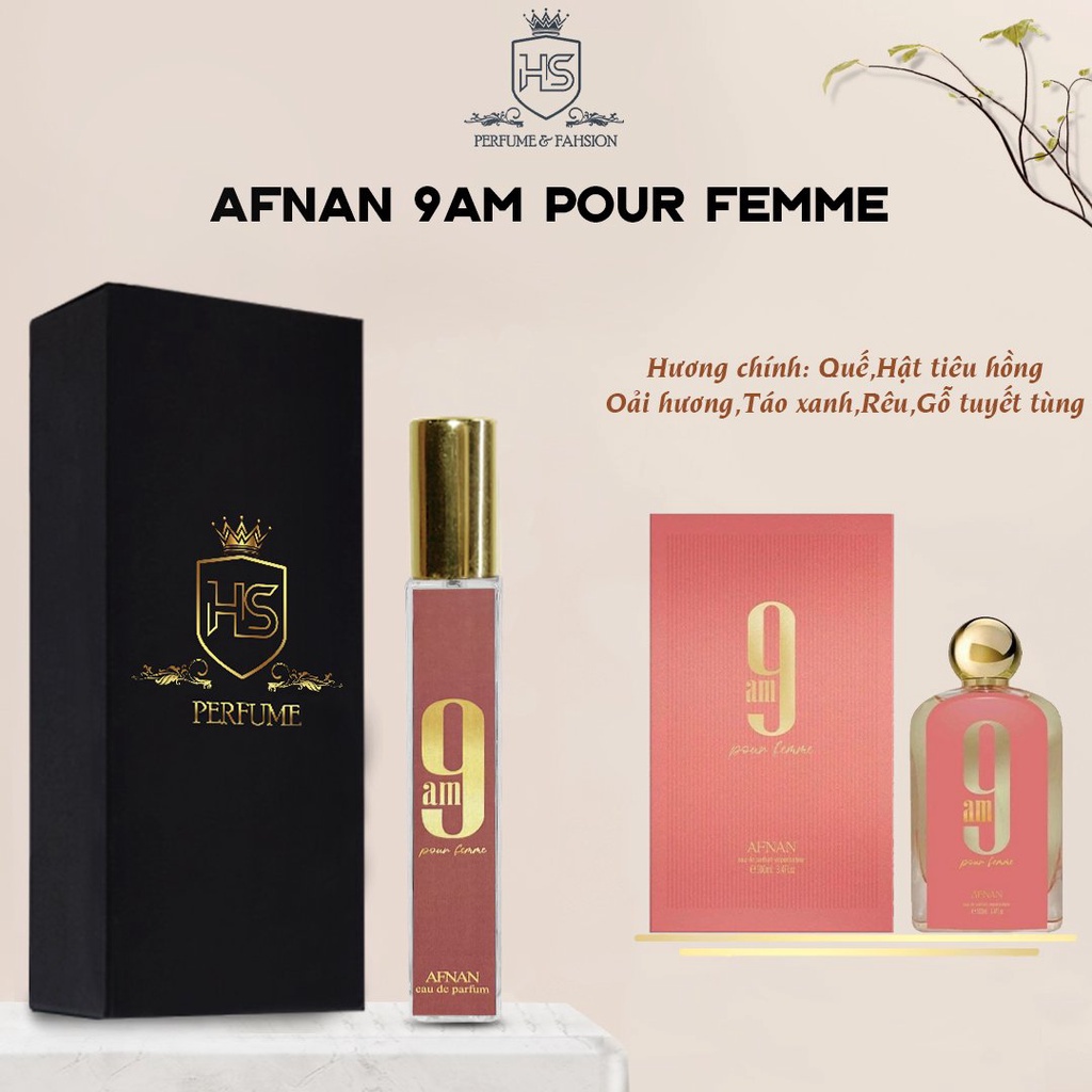 Nước hoa Dubai 9AM Pour Femme Vàng 2022 phiên bản mới nhà afnan - Dầu Thơm Chính Hãng