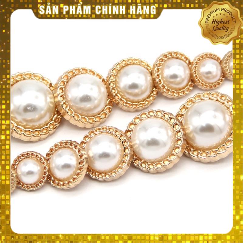 , kho phụ liệu quần áo NÚT CÚC ÁO DẠ HÌNH CƯỜM (8 chiếc) BẢN 1.3CM, 1.8CM, 2CM Phụ liệu may ren Giá Sỉ - Bán Buôn