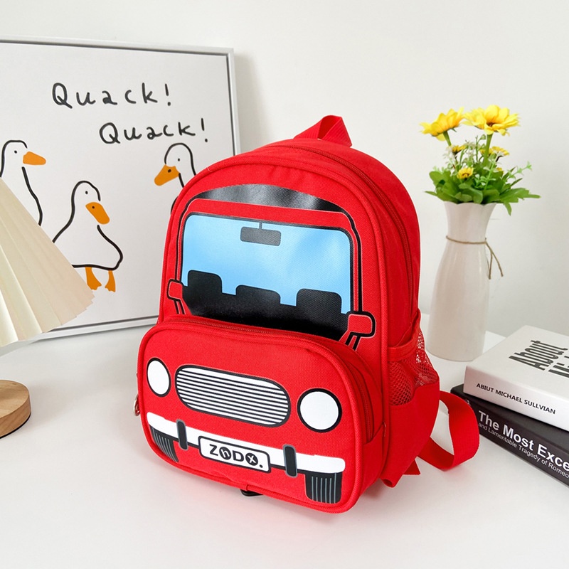 (Hàng loại 1) Balo trẻ em mầm non cho đi học mẫu giáo hình ô tô, ngựa pony xinh xắn chất vải poly dày dặn cao cấp Dumi S