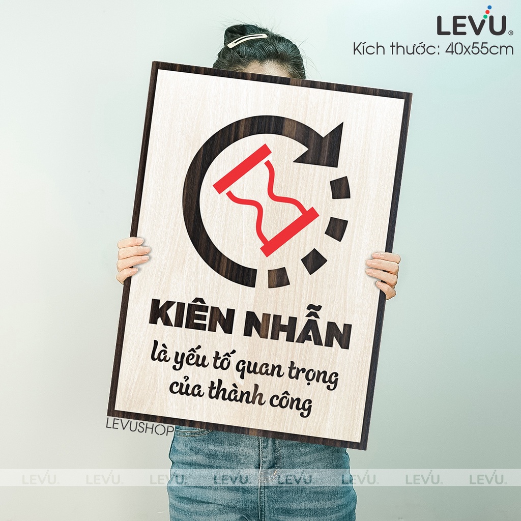 Tranh Treo Tường Gỗ LEVU053 trang trí phòng khách