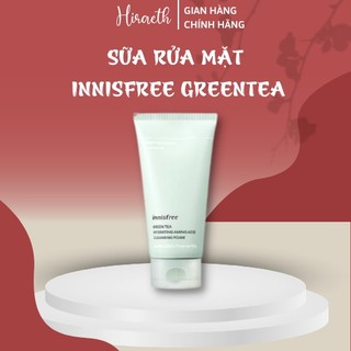 Sữa rửa mặt trà xanh Innisfree Green Tea Hydrating Amino Acid Cleansing Foam mẫu mới - Hiraeth Beauty & Cosmetics - HB24