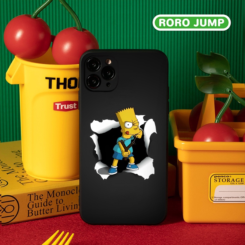 Ốp Điện Thoại Bảo Vệ Toàn Diện hình Sim.son bé nghịch ngợm cute Cho iPhone 11 13 12 Pro Max XR 7 8 Plus e5202