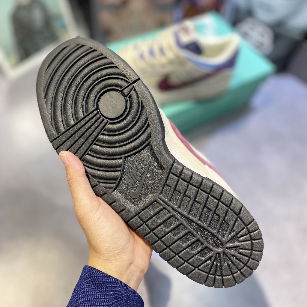 Giày thể thao Ni.ke SB Dunk Low Otomo Kem Siêu Cấp, Giày Otomo Nỉ Dunk Xám Tím bản mới