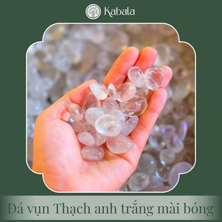 Đá vụn thạch anh trắng mài bóng - kabala - kbl-đvbtat