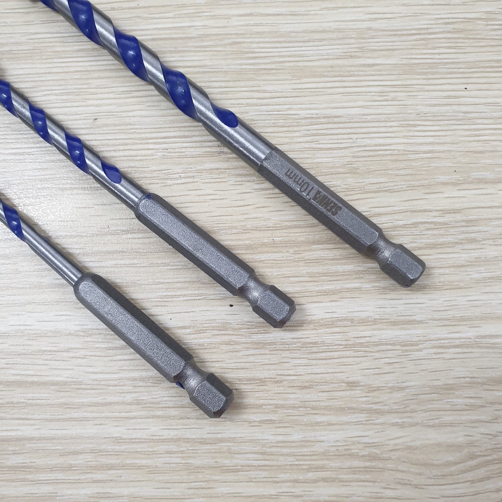 Mũi khoan đa năng SENKA chuôi lục giác 6 All in 1 - khoan sắt, gỗ, inox, kính, be tông, gạch men 6 /8/10mm