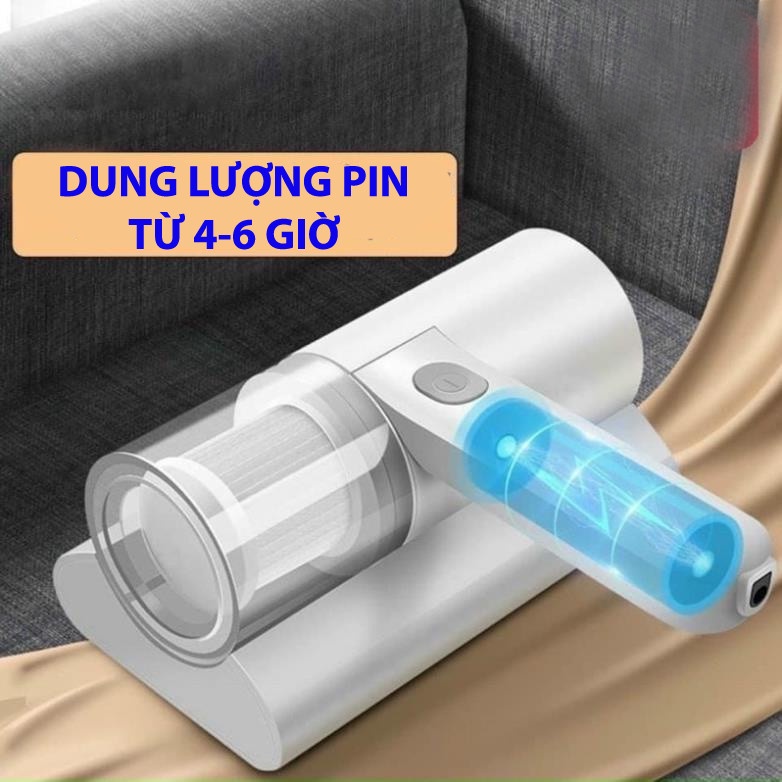 Máy Hút Bụi Giường Nệm Không Dây - Máy Hút Bụi Cầm Tay Mini Có Tia UV Diệt Khuẩn Siêu Sạch