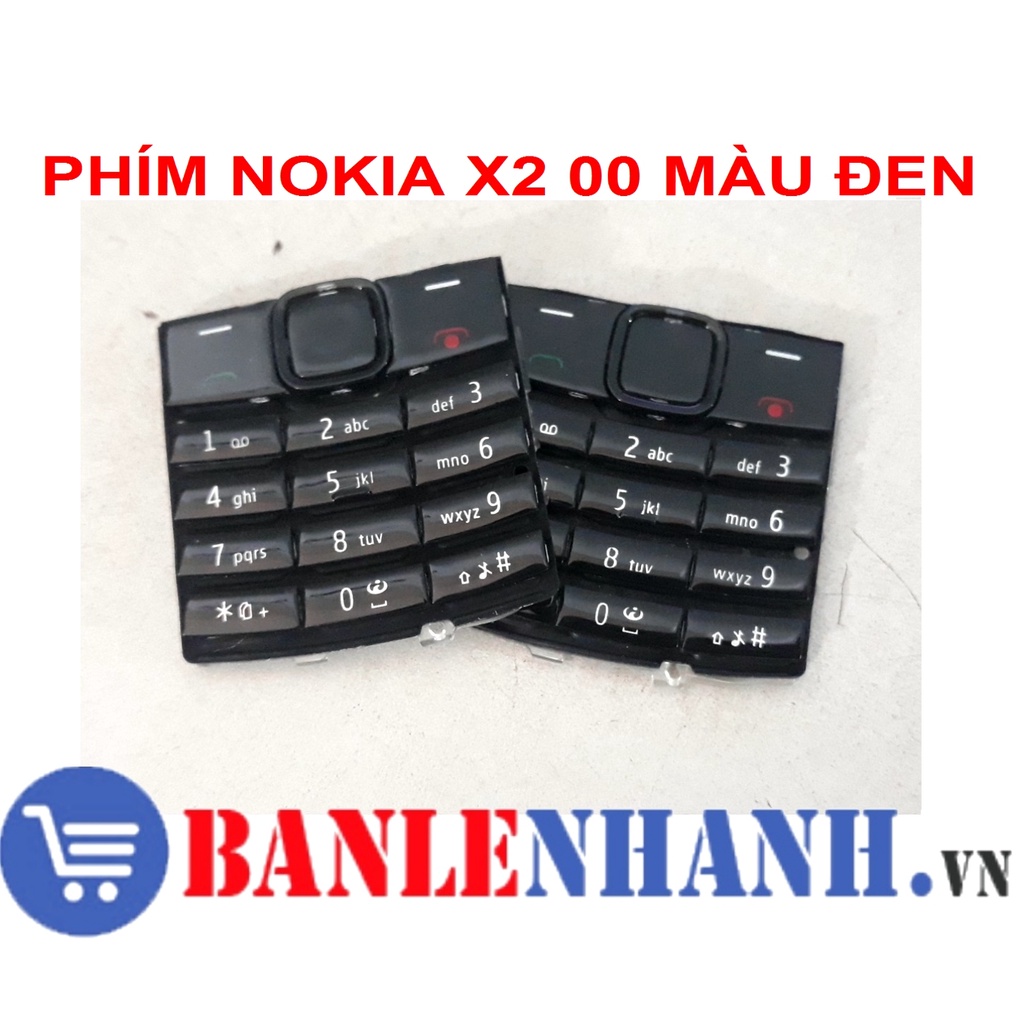 PHÍM NOKIA X2 02 MÀU ĐEN