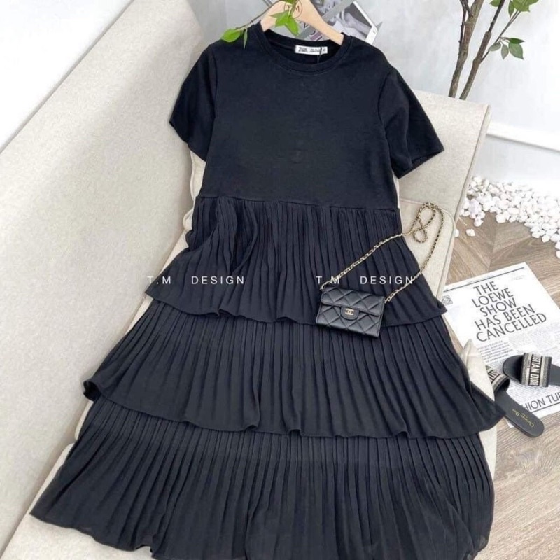 Váy babydoll V18 , đầm thiết kế chất vải thun cotton mềm mát thoải mái mặc đi làm công sở đi chơi