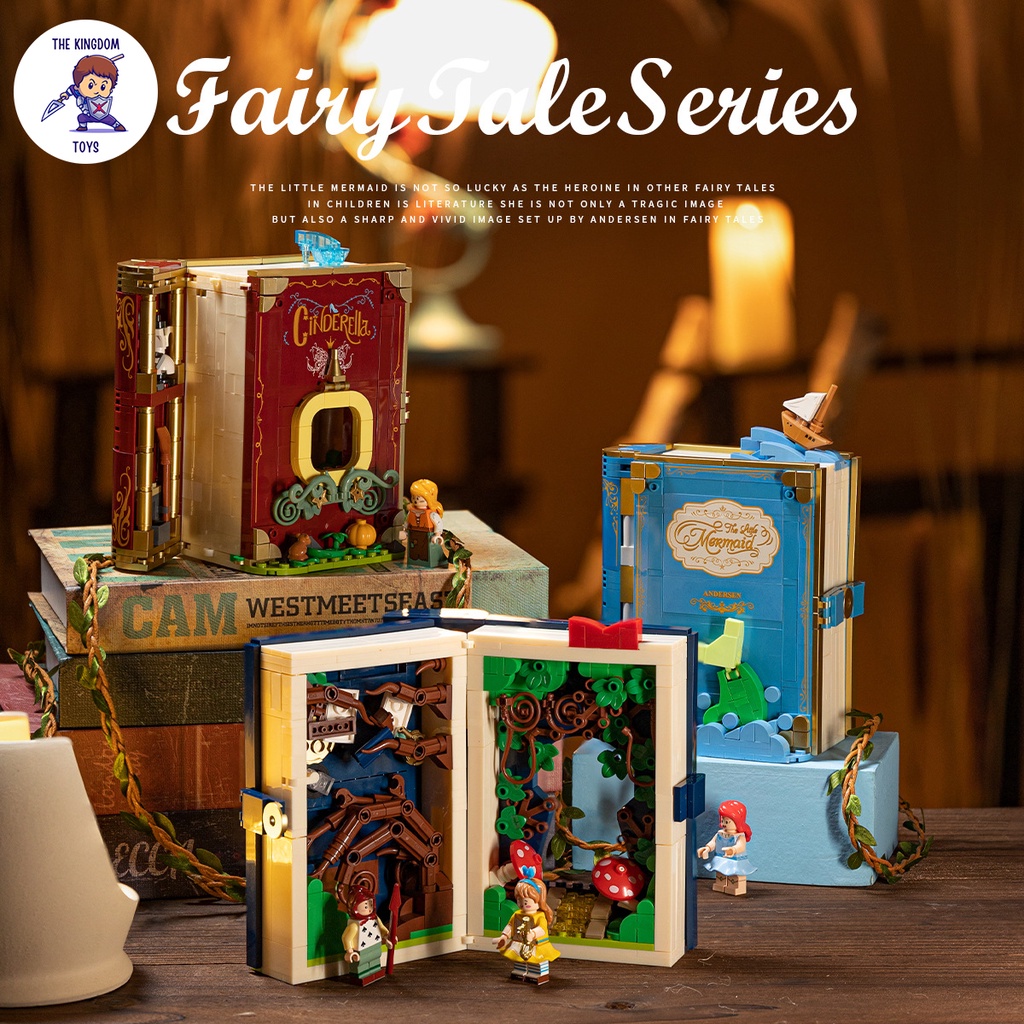 Đồ Chơi Lắp Ráp Mô Hình Truyện Cổ Tích Fairy Tales  Alice / Nàng Tiên Cá / Aladdin / Cô Bé Lọ Lem / Bạch Tuyết
