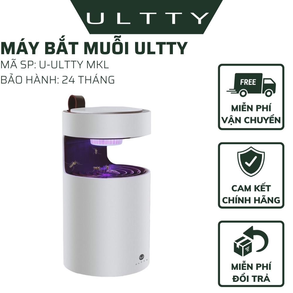 Máy Bắt Muỗi Thông Minh U - Ultty Mkl, Kích Thước Phòng 60M2 - Đèn Bắt Muỗi Hiện Đại Nhỏ Gọn