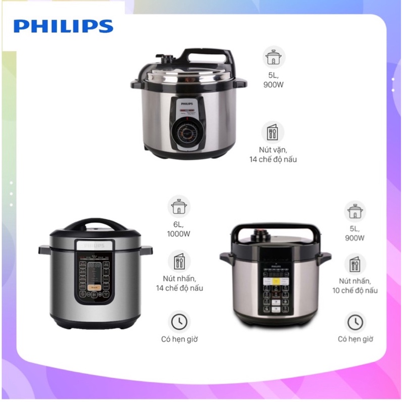 Nồi áp suất điện Philips HD2137/65 - HD2136/65 hàng trưng bày chính hãng
