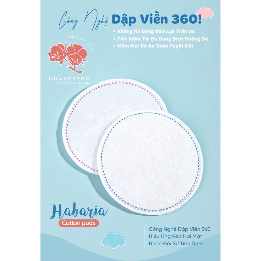 Bông Tẩy Trang Habaria Cotton Pads