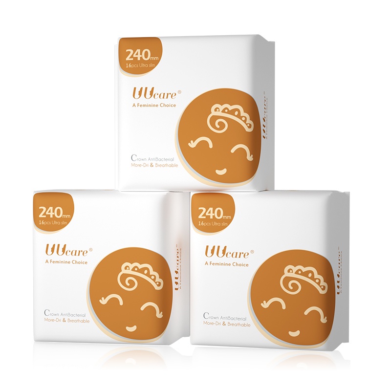 Băng vệ sinh UUcare Singapore Crown Antibacterial ban ngày 24cm 16 Miếng/gói