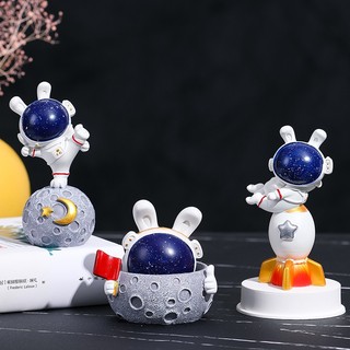 Mô hình phi hành gia du hành vũ trụ,decor để bàn-trang trí bàn học,bàn làm việc,quà tặng để bàn phi hành gia cute