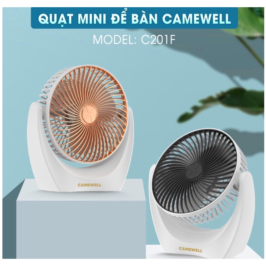 Quạt mini để bàn, quạt tích điện động cơ không tiếng ồn, xoay 210 độ, pin khủng, bán chạy 2022