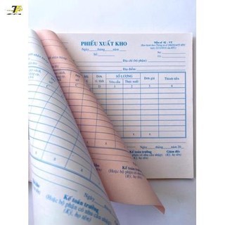 Phiếu nhập kho - phiếu xuất kho 2 liên khổ A5 16x20cm