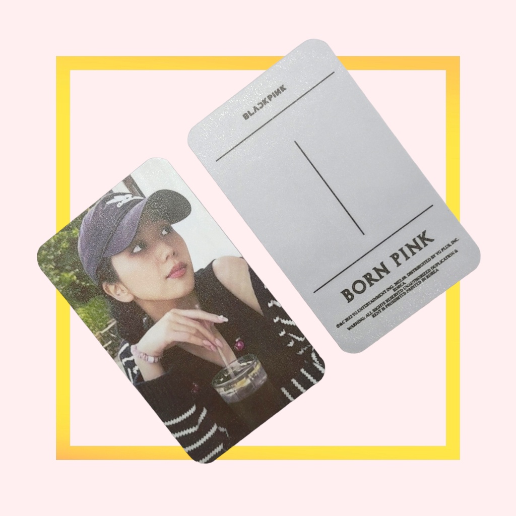 BLACKPINK SHUTDOWN BORN PINK - LOMO Ver 1 - Giấy Cứng C300 - Cán Màng Bảo Vệ