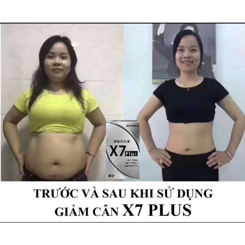 Giảm cân X7 plus chính hãng NGÂN 98 - tặng detox thải mỡ,đẹp da
