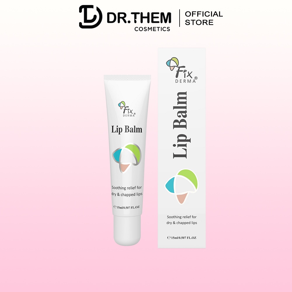 Son Dưỡng Môi Fixderma Lip Balm 15ml - Giúp Giảm Khô Môi, Mềm Mại