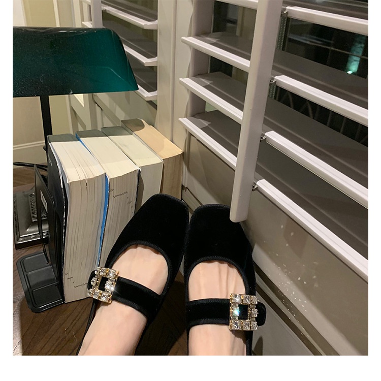 Giày Búp Bê Đế Bằng Phong Cách Mary Jane Cổ Điển Thời Trang Cho Nữ