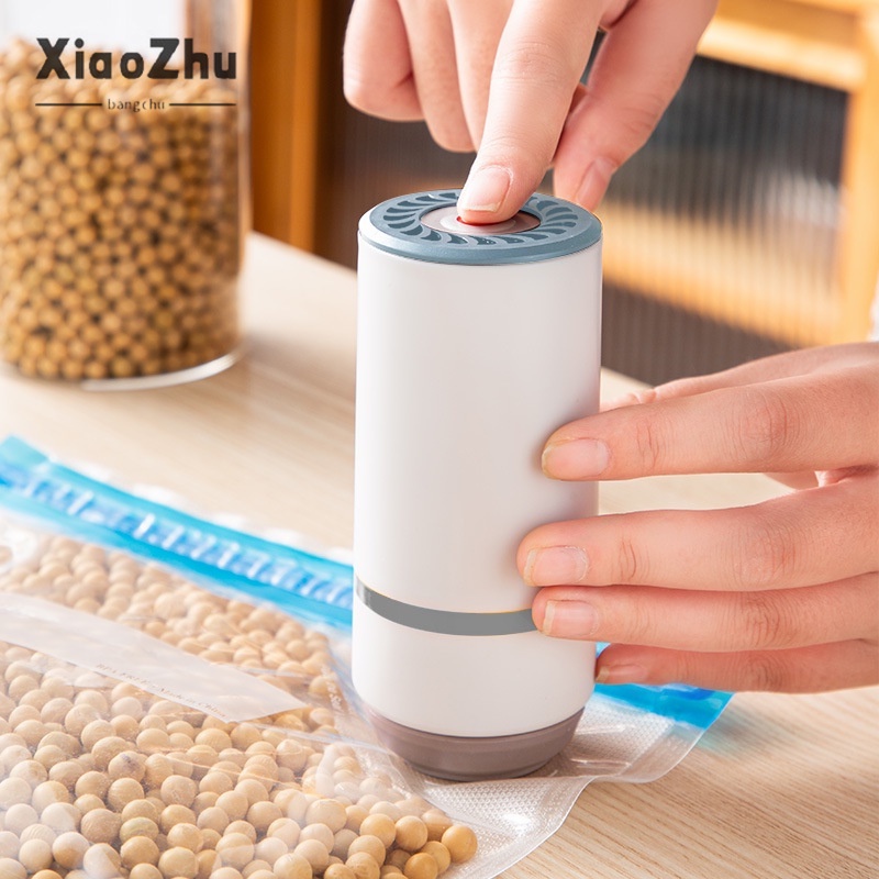 xiaozhubangchu Máy Hút Chân Không Thực Phẩm Tự Động Nhỏ Gọn
