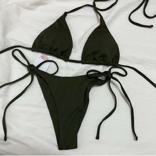 Bikini 2 mảnh tam giác thun gân CODE1894