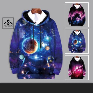 Hoodie thu đông nam mũ trùm thời trang STYLEMARVEN áo nỉ màu loang in hình trẻ trung - AO TOP NAM 90000144